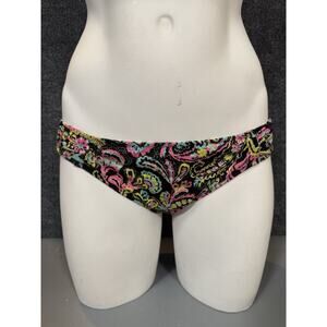 Retired Victoria’s Secret Black Paisley Bikini Bottoms Size Medium ￼